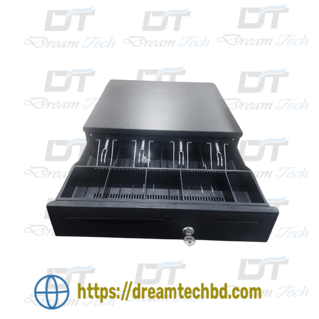 Cash Drawer 4B5C Automatic Metal 4 Note and 4 coin