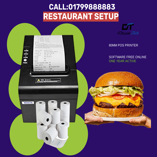 Drestora Restaurant Software and POS Printer 80mm