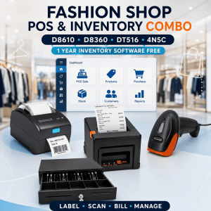Fashion Shop Inventory Software Combo with D8610, D8360, Dt516 and Cash Drawer